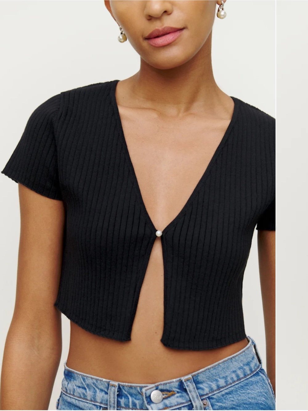 Amy cotton short sleeve cardigan